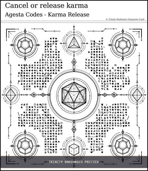 Cancel or release karma Quantum radionics card preview - Karma & Ancestral Patterns - Quantum / Premium
