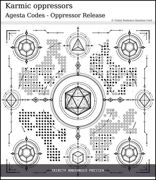 Karmic oppressors Quantum radionics card preview - Karma & Ancestral Patterns - Quantum / Premium