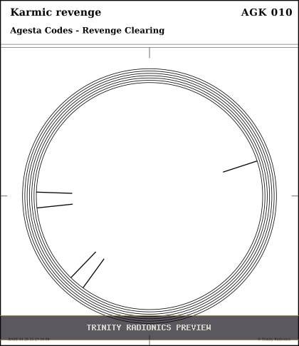 Karmic revenge Radial radionics card preview