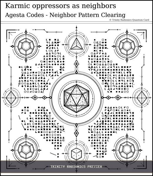 Karmic oppressors as neighbors Quantum radionics card preview - Home, Family & Relationships - Quantum / Premium