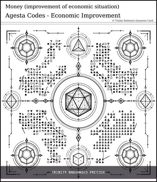 Money (improvement of economic situation) Quantum radionics card preview - Work, Money & Prosperity - Quantum / Premium