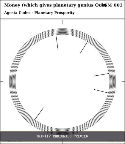 Money (which gives planetary genius Och) Radial radionics card preview
