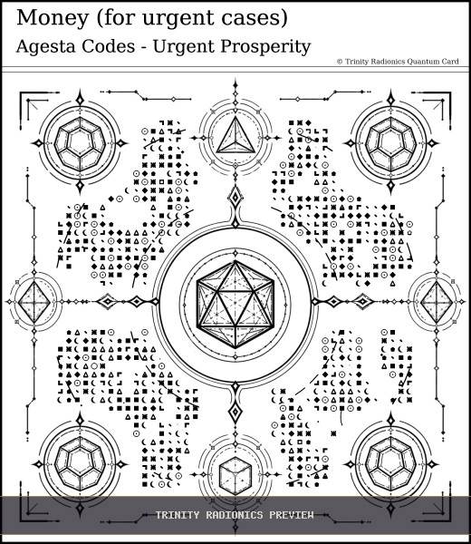 Money (for urgent cases) Quantum radionics card preview - Work, Money & Prosperity - Quantum / Premium