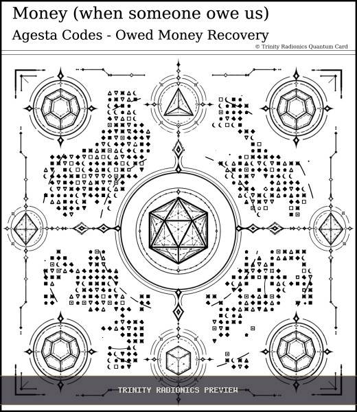 Money (when someone owe us) Quantum radionics card preview - Work, Money & Prosperity - Quantum / Premium