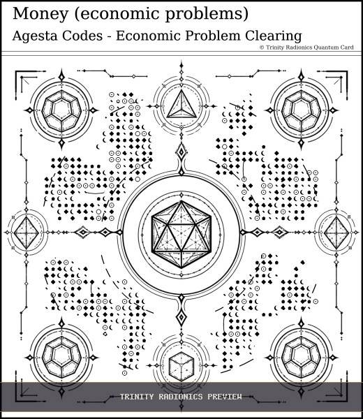 Money (economic problems) Quantum radionics card preview - Work, Money & Prosperity - Quantum / Premium