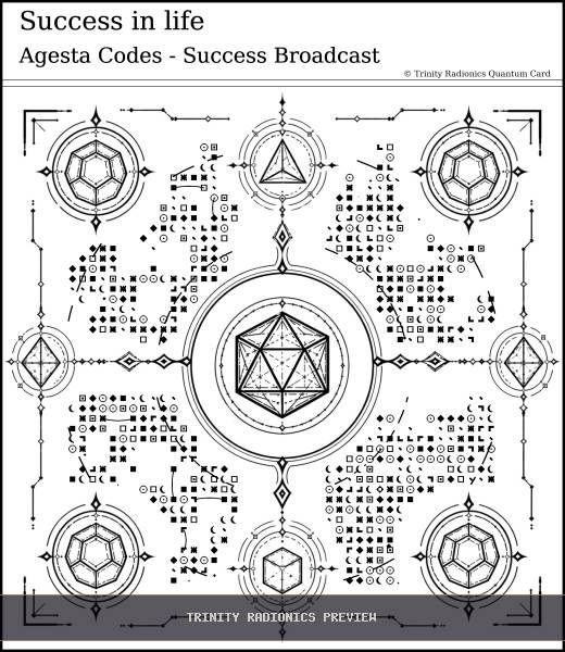 Success in life Quantum radionics card preview - Work, Money & Prosperity - Quantum / Premium