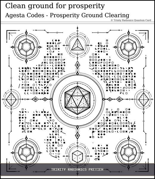 Clean ground for prosperity Quantum radionics card preview - Work, Money & Prosperity - Quantum / Premium