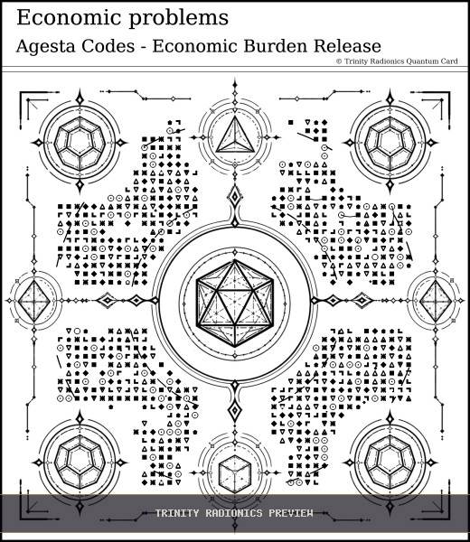 Economic problems Quantum radionics card preview - Work, Money & Prosperity - Quantum / Premium