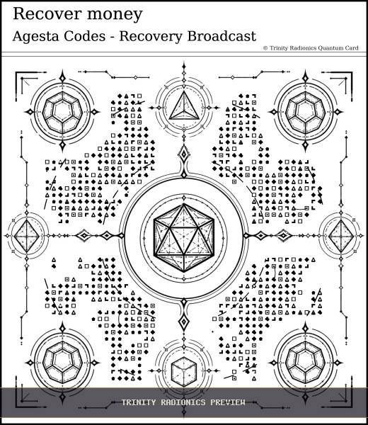 Recover money Quantum radionics card preview - Work, Money & Prosperity - Quantum / Premium