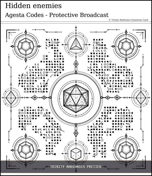 Hidden enemies Quantum radionics card preview - Protection & Shielding - Quantum / Premium