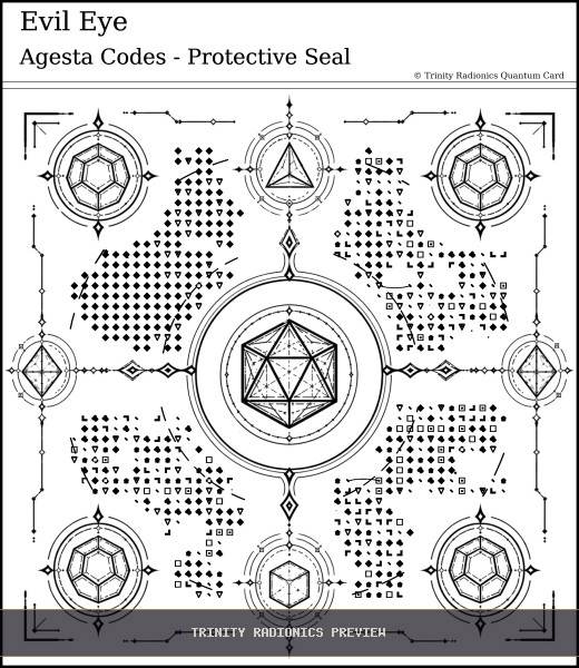 Evil Eye Quantum radionics card preview - Protection & Shielding - Quantum / Premium