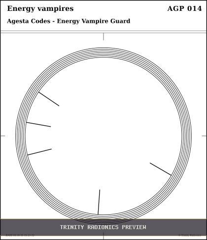 Energy vampires Radial radionics card preview