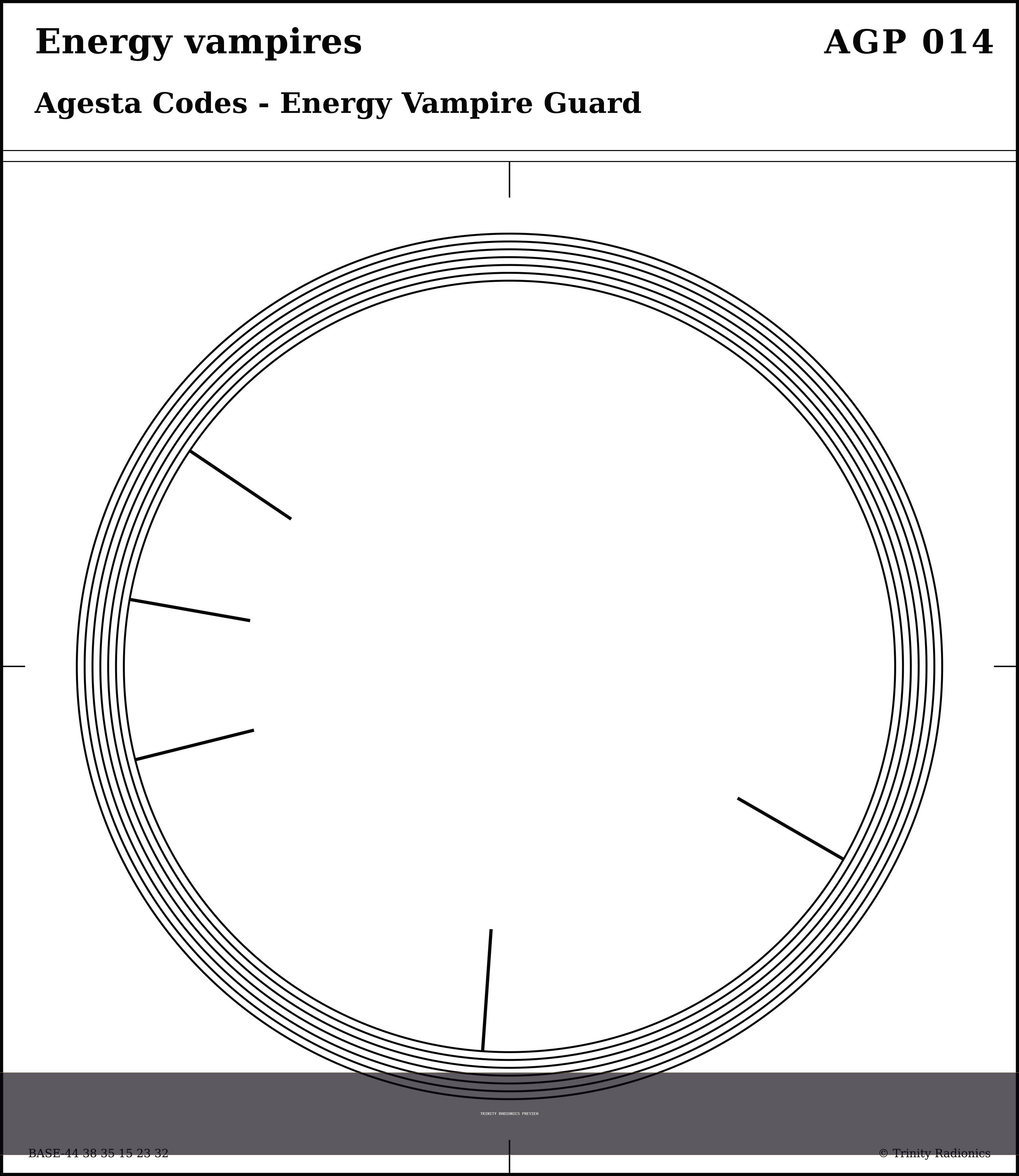 Energy vampires Radial radionics card preview